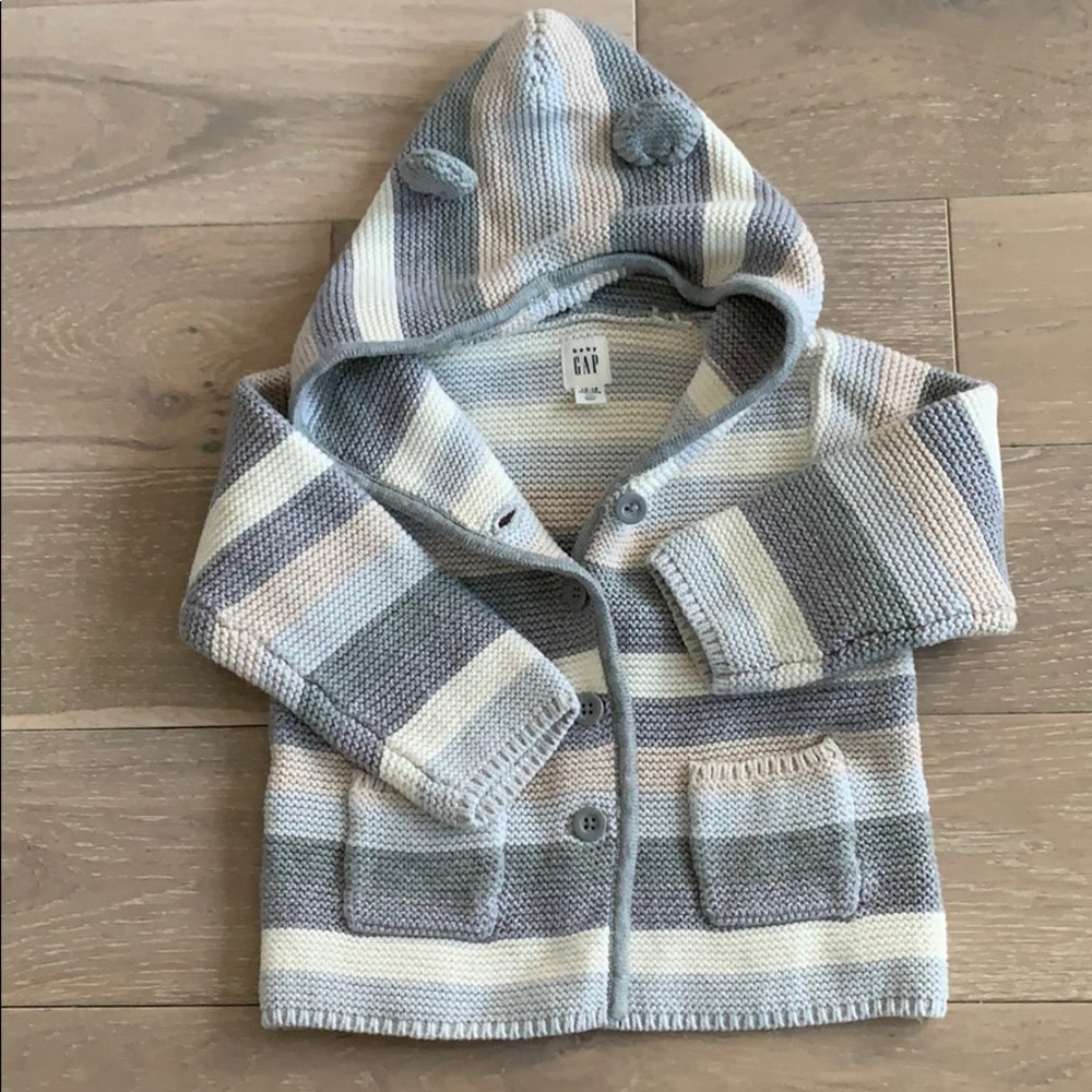 Bear Garter Hoodie Sweater size 12-18m